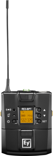 RE3-BPT-5L RE3 WIRELESS BODYPACK TRANSMITTER, COMPONENT ONLY / NO MIC  FREQ 488-524MHZ